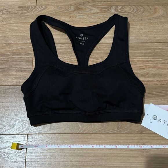 NWT athleta black sports bra size xxs - Picture 5 of 6